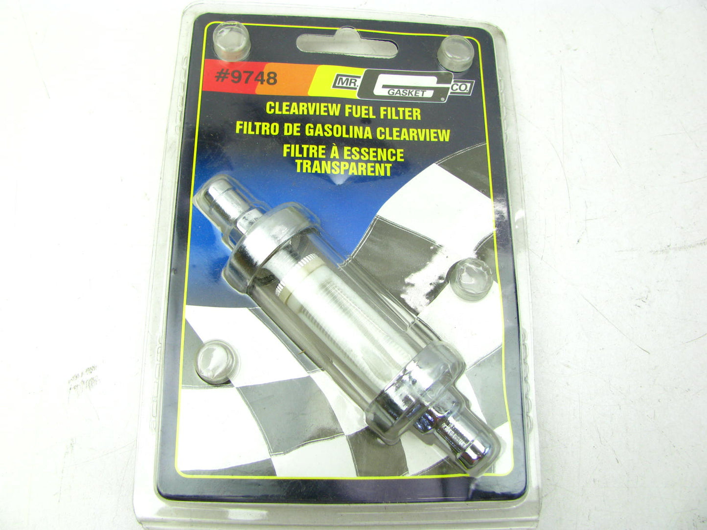 Mr Gasket 9748 Carburetor Clear View Fuel Filter - 3/8 Inch
