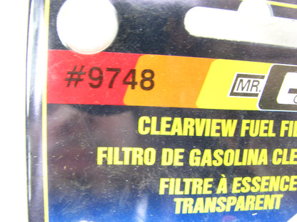 Mr Gasket 9748 Carburetor Clear View Fuel Filter - 3/8 Inch