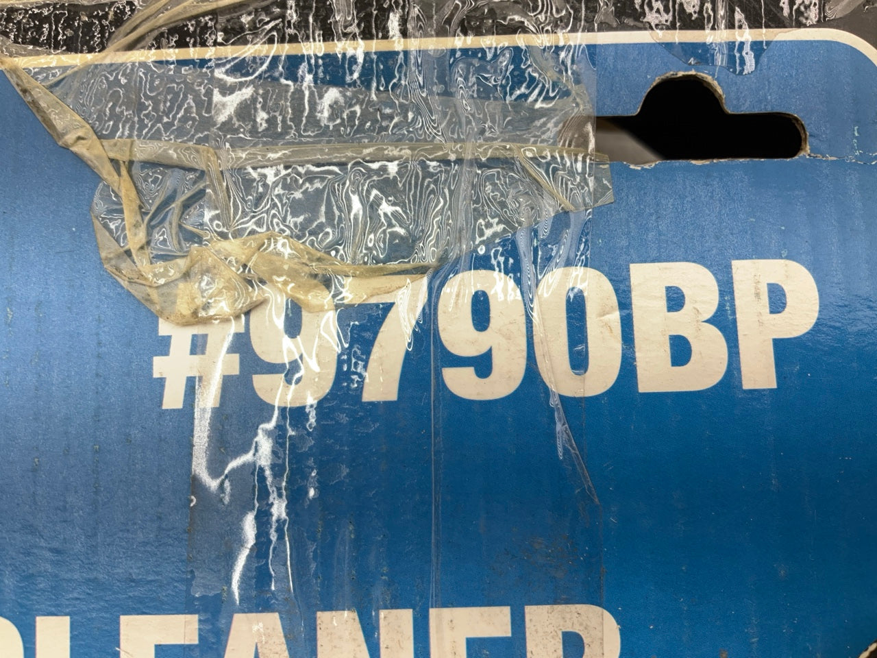 DENTED SEE ACTUAL PHOTOS MrGasket 9790BP Flat Black 14'' Competition Air Cleaner