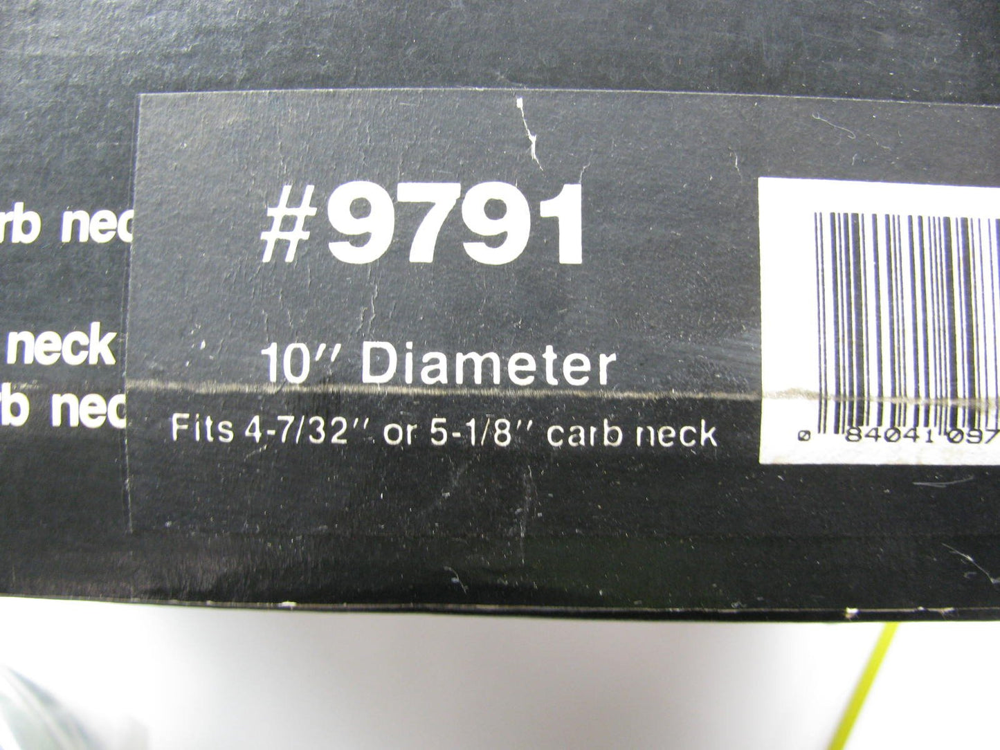 Mr Gasket 9791 Chrome Carburetor Air Cleaner Assembly - 10-inch