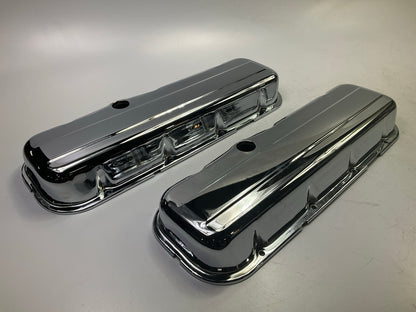 Mr Gasket 9803 Chrome Plated Valve Covers - Big Block Chevy BBC V8