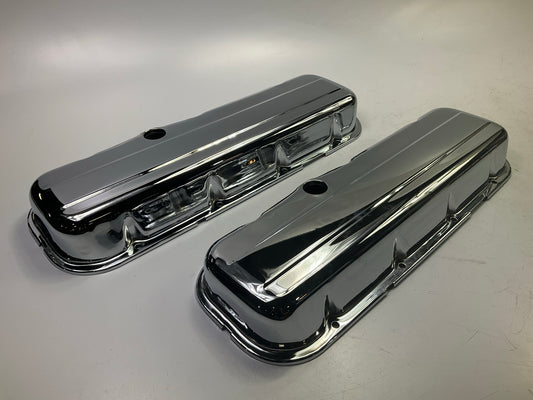 Mr Gasket 9803 Chrome Plated Valve Covers - Big Block Chevy BBC V8