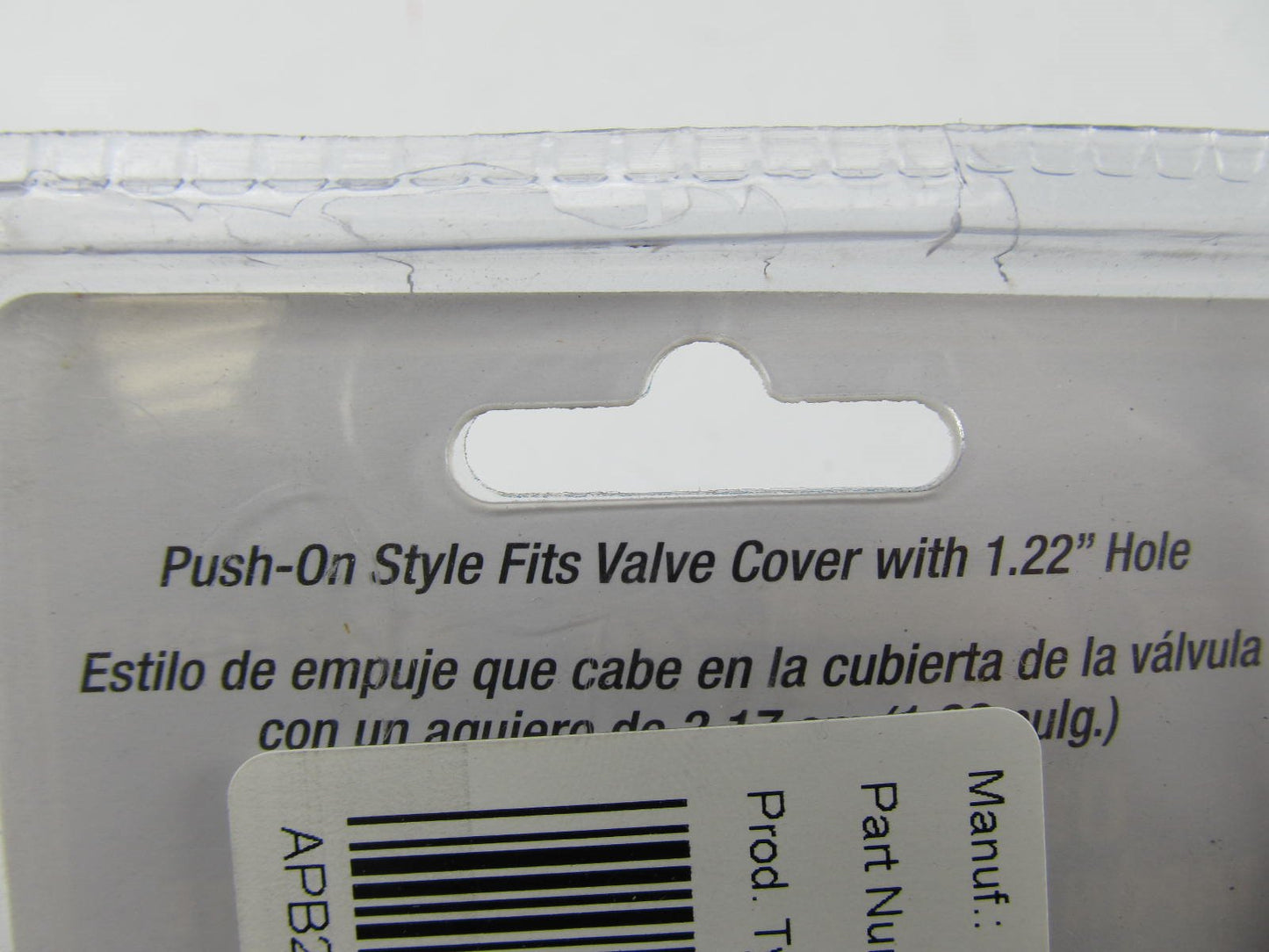 Mr Gasket 9810BP Push-On Valve Cover Breather, Flat Black, SBC Small Block Chevy