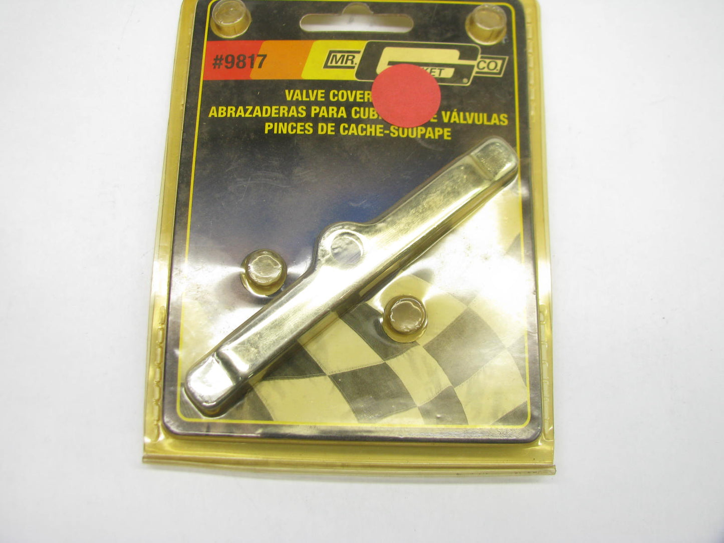 Mr. Gasket 9817 Chrome Valve Cover Clamps - Set Of 4 Pcs