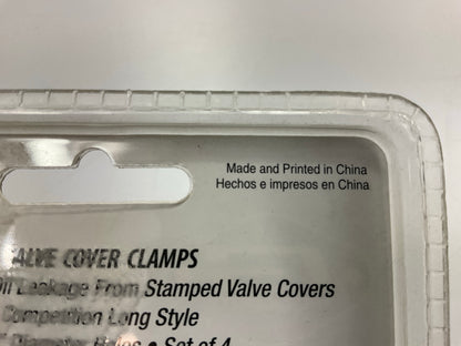 Mr. Gasket 9817 Chrome Valve Cover Clamps - Set Of 4 Pcs
