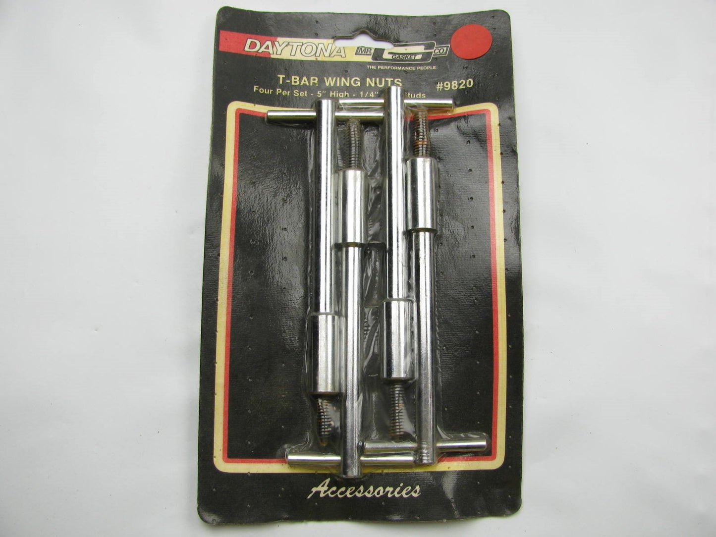 Mr Gasket 9820 Chrome T-Bar Valve Cover Wing Bolts 4 Piece