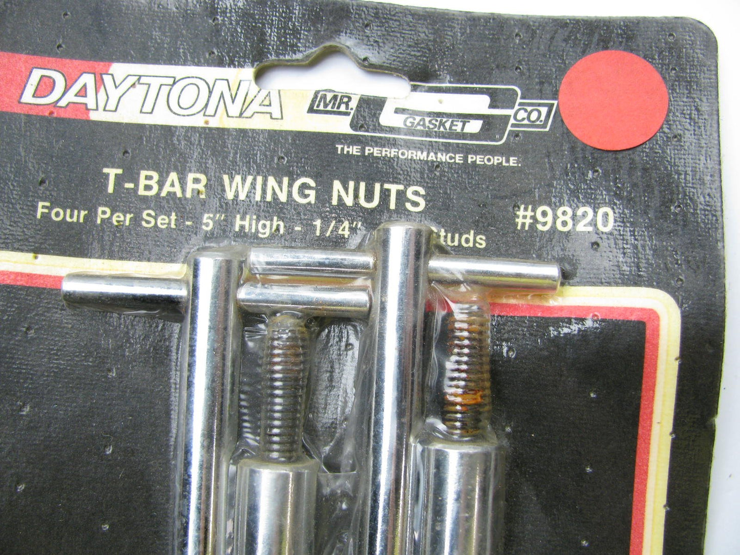 Mr Gasket 9820 Chrome T-Bar Valve Cover Wing Bolts 4 Piece