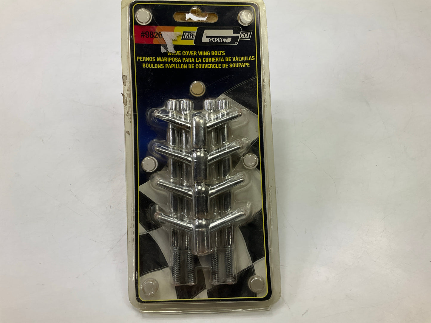 Mr Gasket 9826 Engine Valve Cover Wing Bolt Kit, 4 Piece