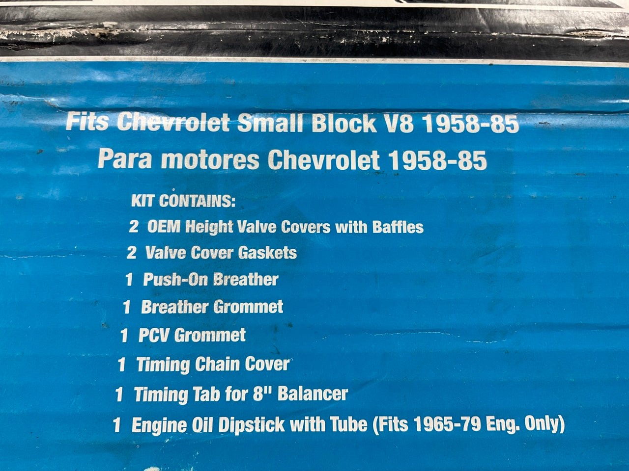MISSING PARTS - Actual Item Shown - Mr Gasket 9834B Black Engine Dress Up Kit