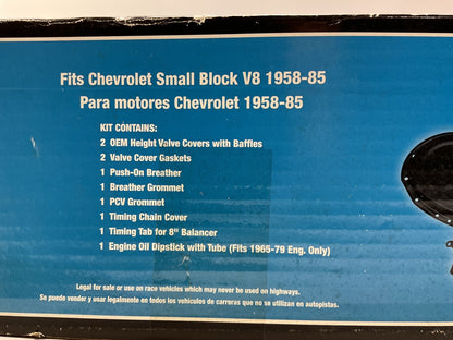 MISSING GASKETS - Mr Gasket 9834B Black Engine Dress Up Kit - 58-85 SBC Chevy V8