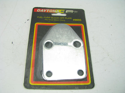Mr Gasket 9855 Chrome Fuel Block Off Plate - Chevrolet SBC Chevy Small Block V8