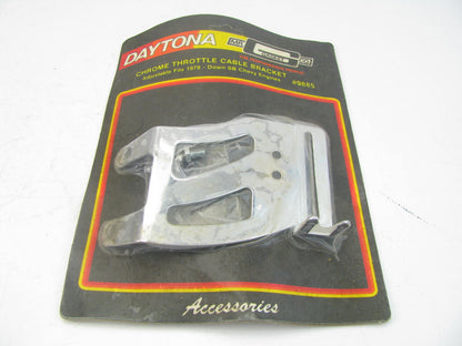 Mr Gasket 9885 Chrome Adjustable Throttle Cable Bracket For Chevrolet SBC