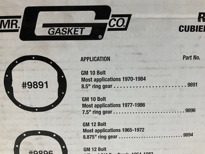 Mr Gasket 9891 Chrome Differential Cover Kit - 70-84 GM 10 Bolt 8-1/2'' Ring Gear