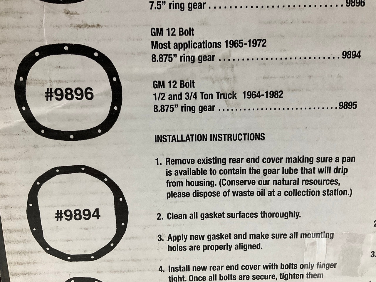 Mr Gasket 9894 Rear Differential Chrome Cover Kit - 1965-1972 GM 12-bolt 8-7/8''