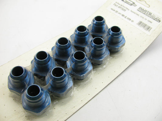 (x10) Mr Gasket P7809 Hi-Flow  12an To 10AN  Fuel Port Fitting - Tapered Inlet