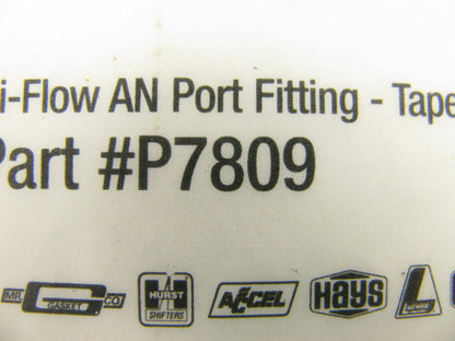 (x10) Mr Gasket P7809 Hi-Flow  12an To 10AN  Fuel Port Fitting - Tapered Inlet