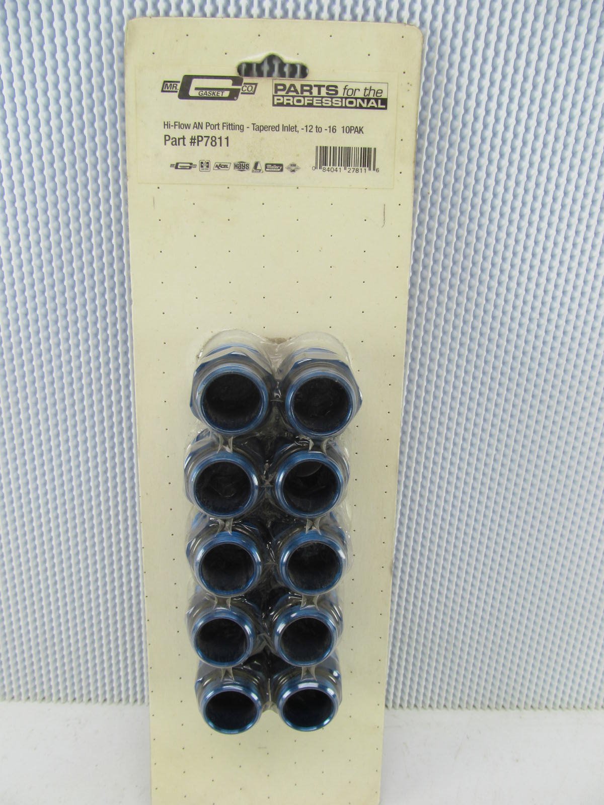 (10) Mr Gasket P7811 12 AN TO 16 AN Tapered Inlet Fuel Port Fitting Adapter