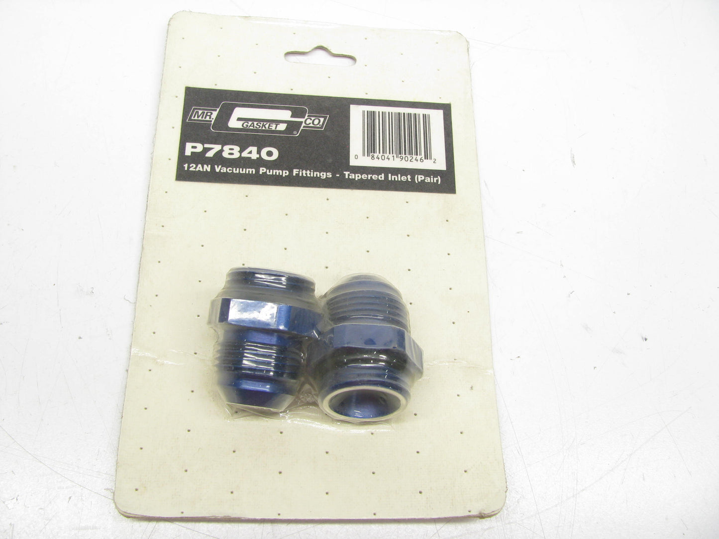 Mr Gasket P7840  MINI-PRO 12AN Vacuum Pump Fittings Tapered Inlet (pair)