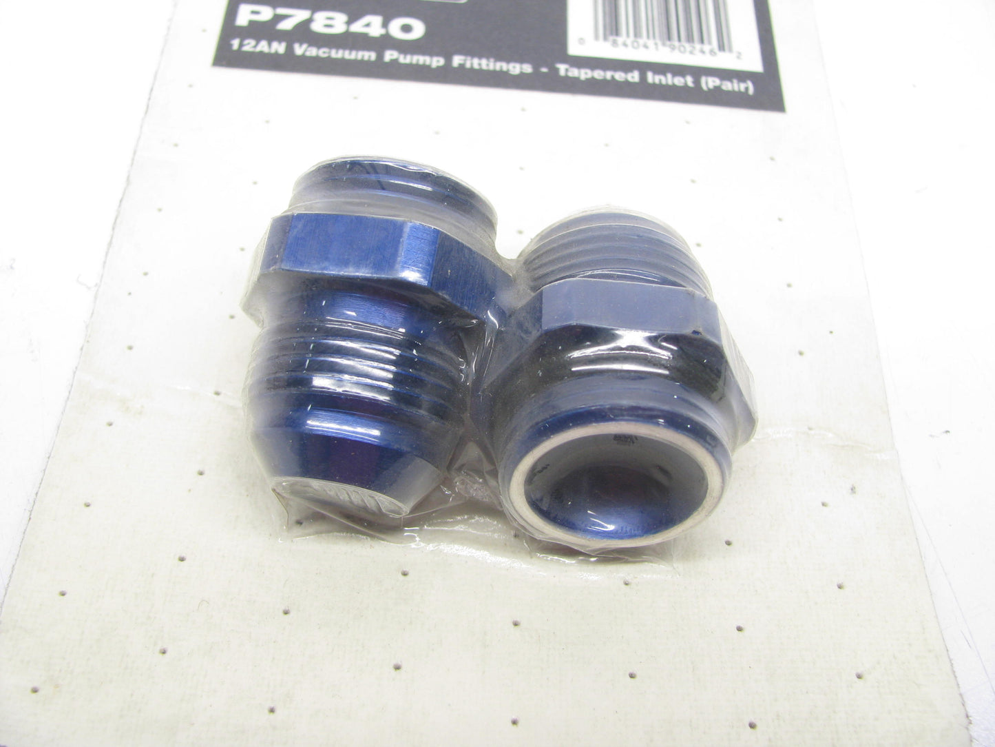 Mr Gasket P7840  MINI-PRO 12AN Vacuum Pump Fittings Tapered Inlet (pair)