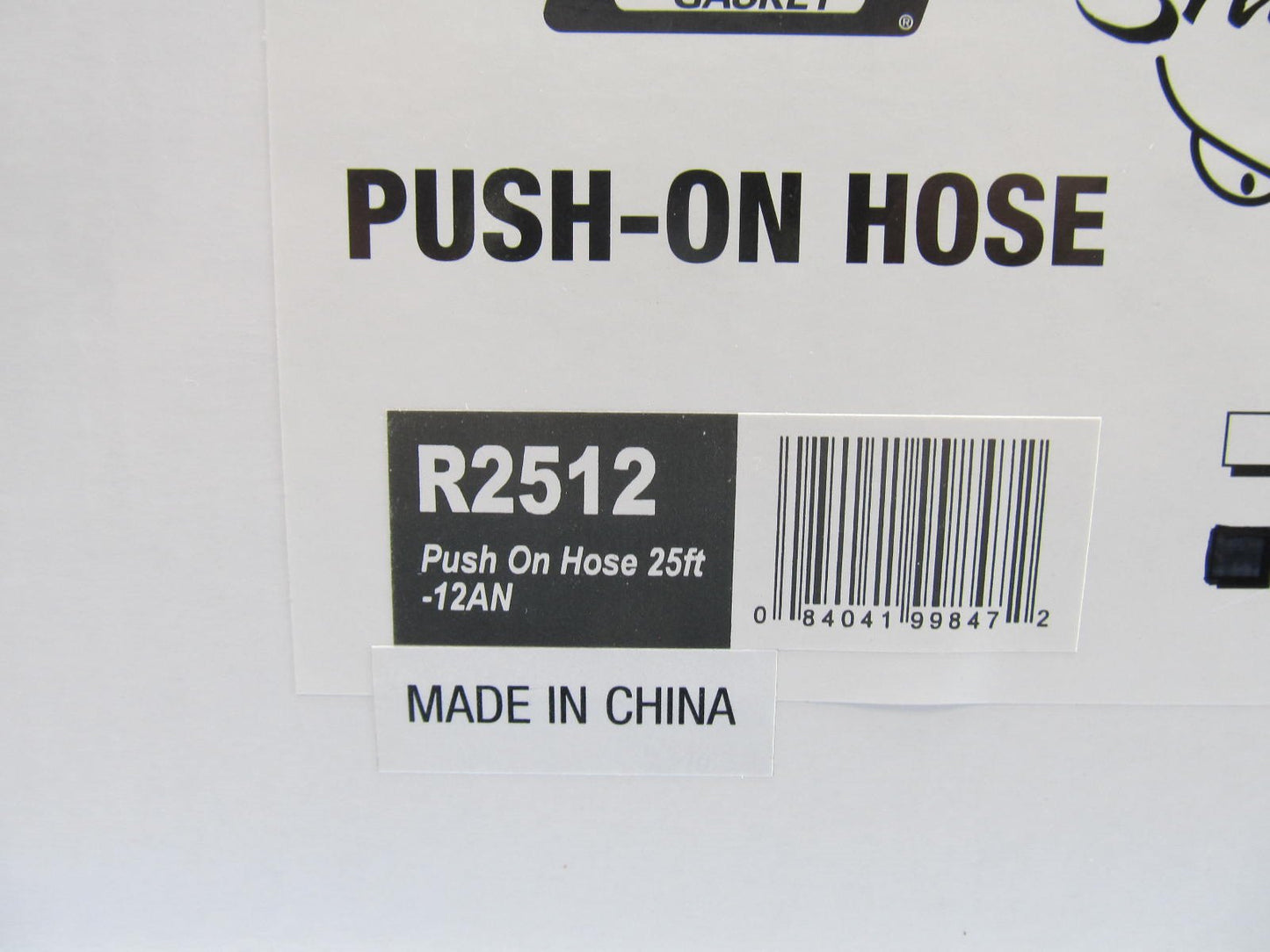 25'  3/4'' Performance Coolant, Fuel, Oil, Hose 250 Psi - 12An -  Mr Gasket R2512