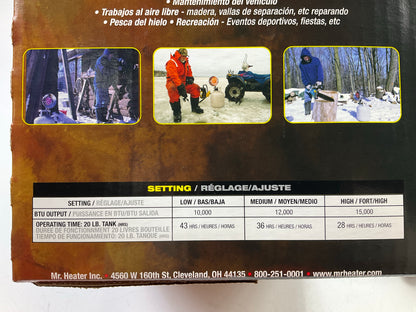 Mr. Heater MH15T Single Tank Top Propane Heater 10,000, 12,000 And 15,000 BTU