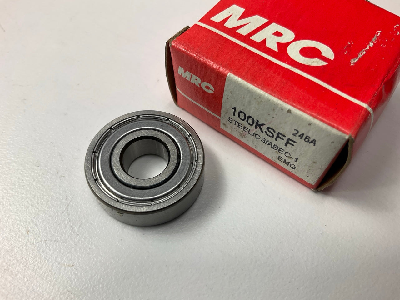 MRC 100KSFF Shieled Ball Bearing, 1.025'' OD X 0.390'' ID X 0.315'' Thick