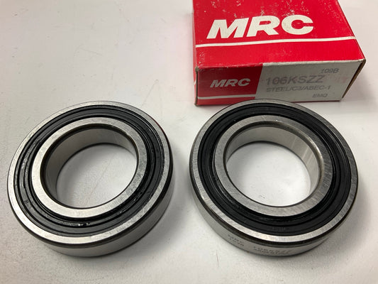 (2) MRC 106KSZZ Industrial Bearings - 30x55x13mm