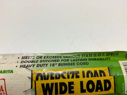 MsCarita 18''x84'' Vinyl Two Sided Oversize Load/Wide Load Sign Banner W/ Bungees