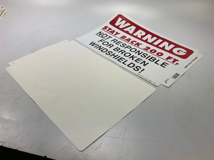 (25) Ms.Carita Warning Decal Stay Back 200 Ft. Not Responsible Broken Windshield