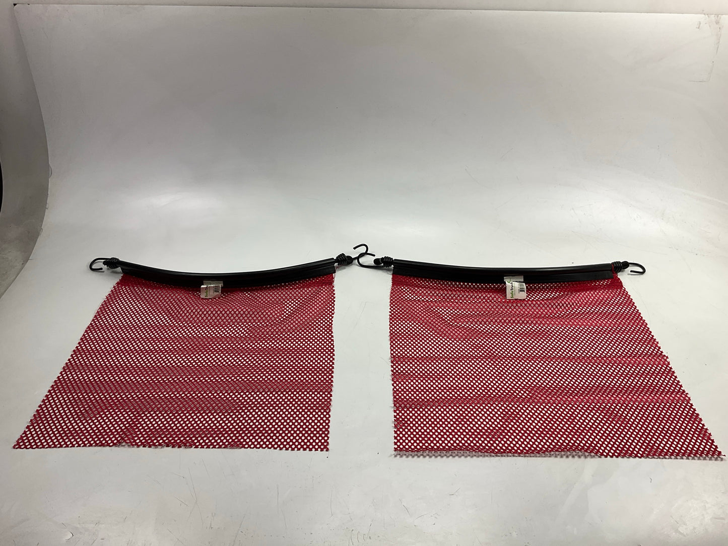 PAIR - Ms Carita FB300C 18'' Red Jersey Bungee Safety Flag