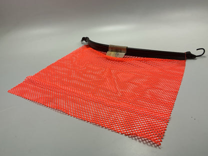 (4) MS CARITA 18''x18'' Orange Jersey Mesh Safety Flag For Trucks W/ Rubber Bungee