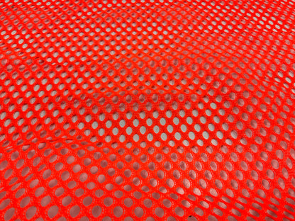 MS CARITA 18'' X 18'' Orange Jersey Mesh Safety Flag For Trucks W/ Rubber Bungee
