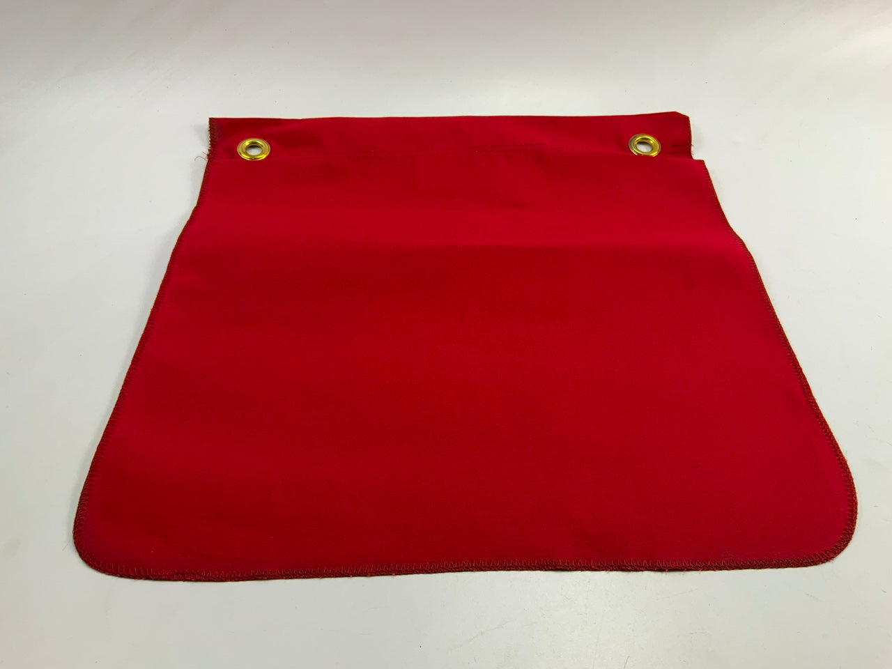 (10) Ms Carita FG200C 18'' X 18'' Vinyl-Coated Polyester Grommet Solid Flag - Red