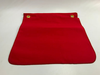 (10) Ms Carita FG200C 18'' X 18'' Vinyl-Coated Polyester Grommet Solid Flag - Red