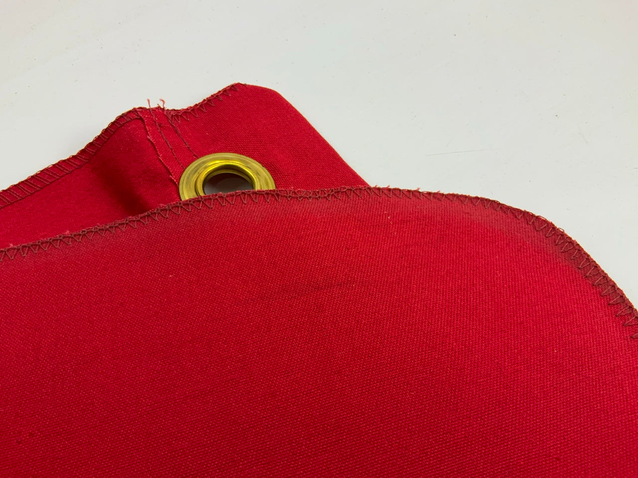 (10) Ms Carita FG200C 18'' X 18'' Vinyl-Coated Polyester Grommet Solid Flag - Red