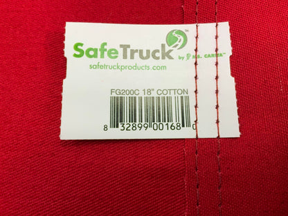 (10) Ms Carita FG200C 18'' X 18'' Vinyl-Coated Polyester Grommet Solid Flag - Red