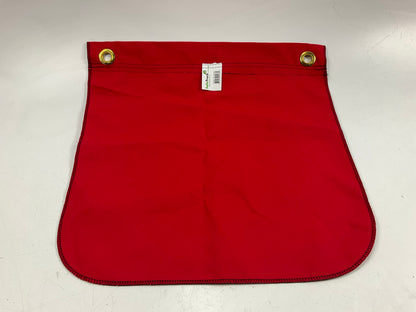 Ms Carita FG200C 18'' X 18'' Vinyl-Coated Polyester Grommet Solid Flag - Red
