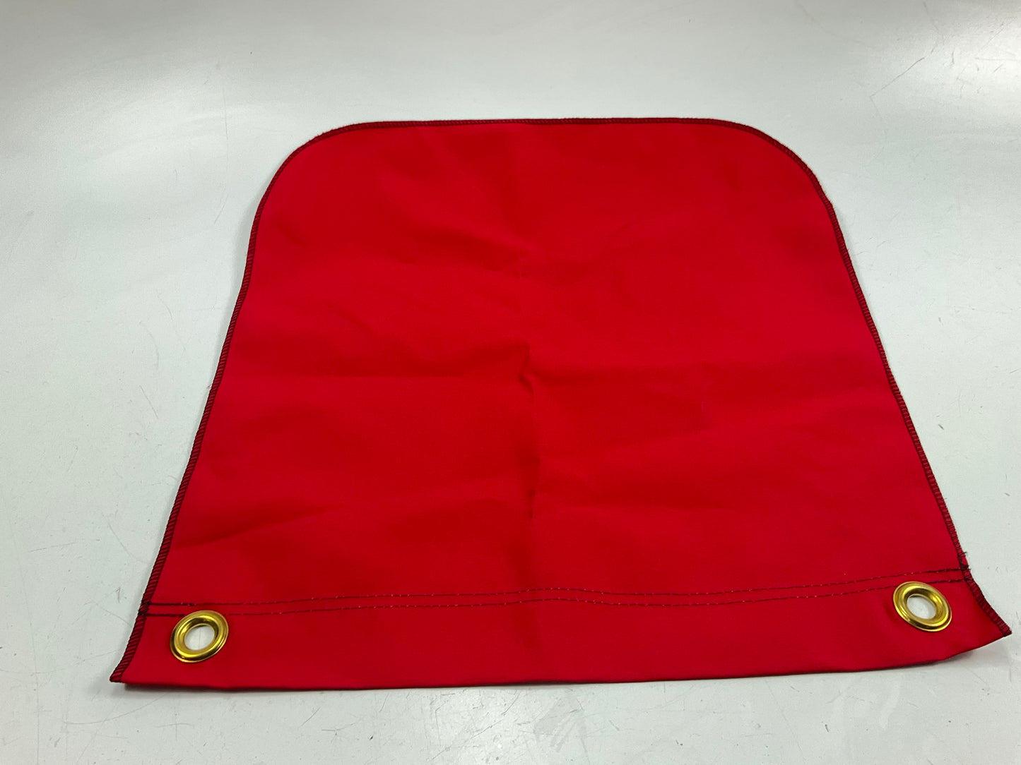 Ms Carita FG200C 18'' X 18'' Vinyl-Coated Polyester Grommet Solid Flag - Red