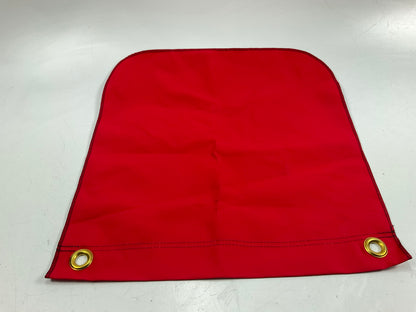 Ms Carita FG200C 18'' X 18'' Vinyl-Coated Polyester Grommet Solid Flag - Red