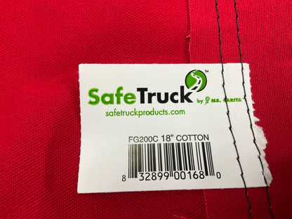 Ms Carita FG200C 18'' X 18'' Vinyl-Coated Polyester Grommet Solid Flag - Red