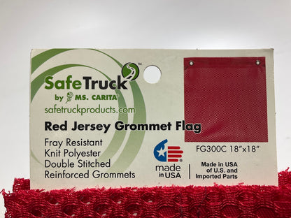 (10) SafeTruck By Ms.Carita FG300C 18'' X 18'' Grommet Jersey Safety Flag
