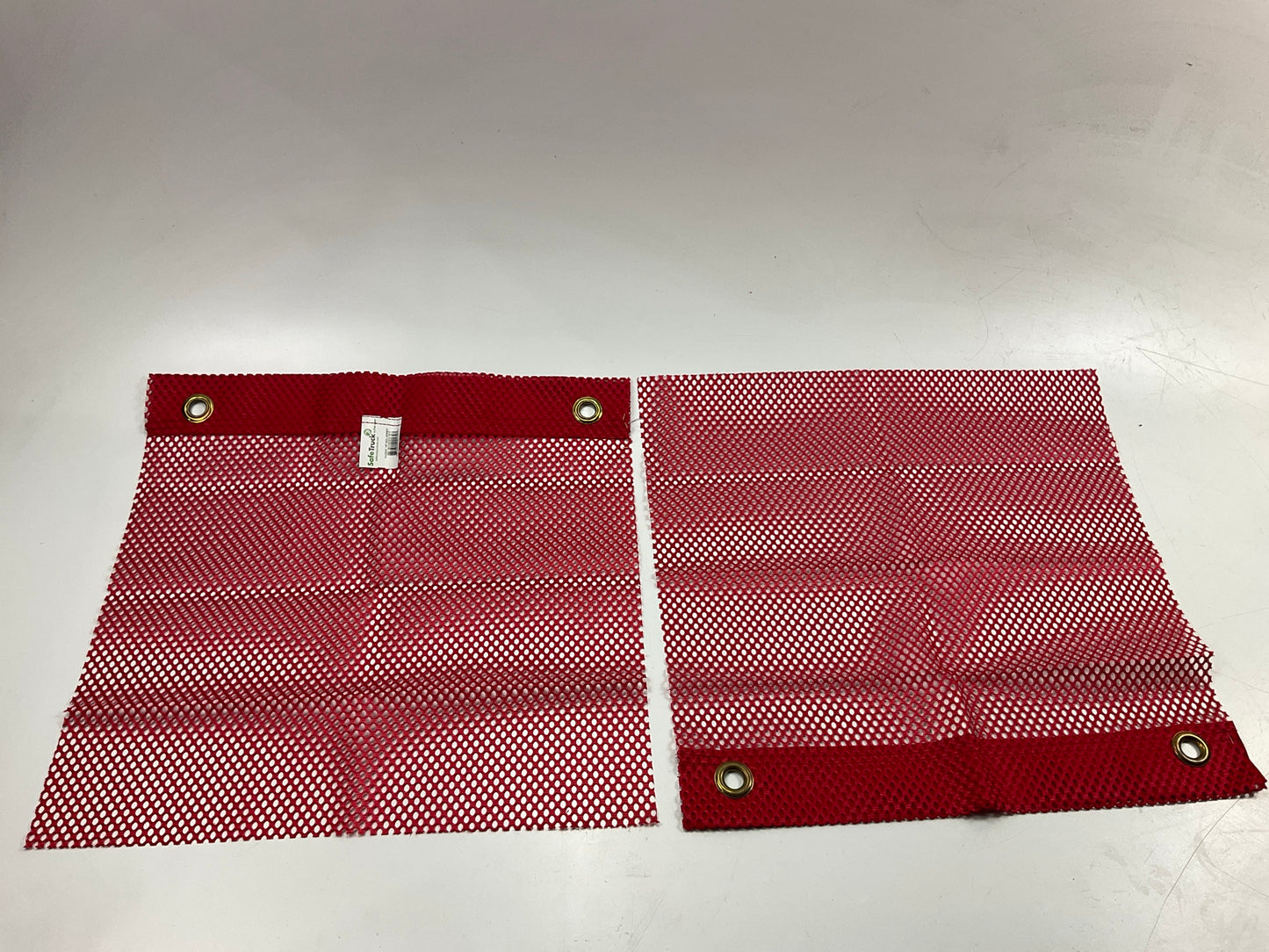 (2) SafeTruck By Ms.Carita FG300C 18'' X 18'' Grommet Jersey Safety Flag