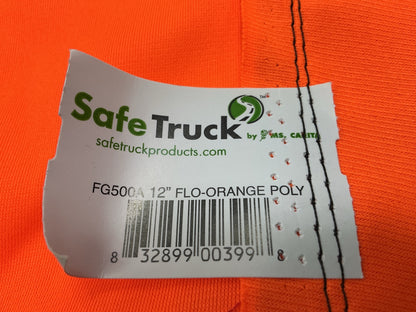 10 Pack - Ms Carita FG500A Flo-Orange Polyester Grommet Flag 12''x12'' Safety Flag