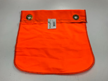 Ms Carita FG500A Flo-Orange Polyester Grommet Flag 12''x12'' Safety Flag