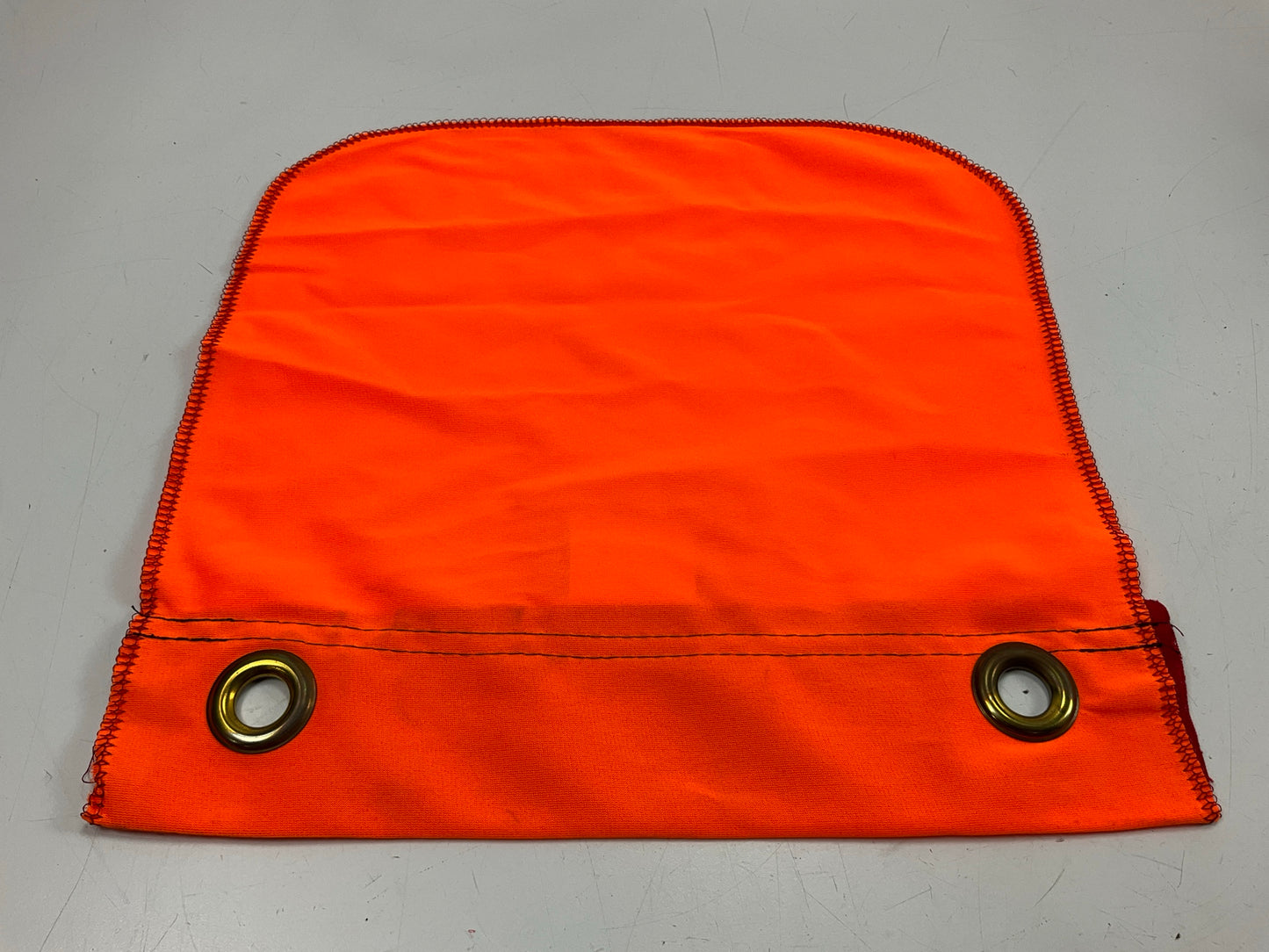 Ms Carita FG500A Flo-Orange Polyester Grommet Flag 12''x12'' Safety Flag