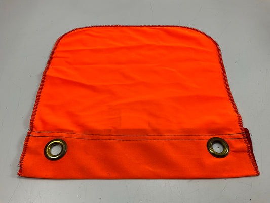 Ms Carita FG500A Flo-Orange Polyester Grommet Flag 12''x12'' Safety Flag