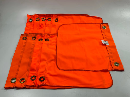 10 PACK Ms Carita FG500B 16 Mesh High Visibility Fluorescent Orange Flag 16''x16''
