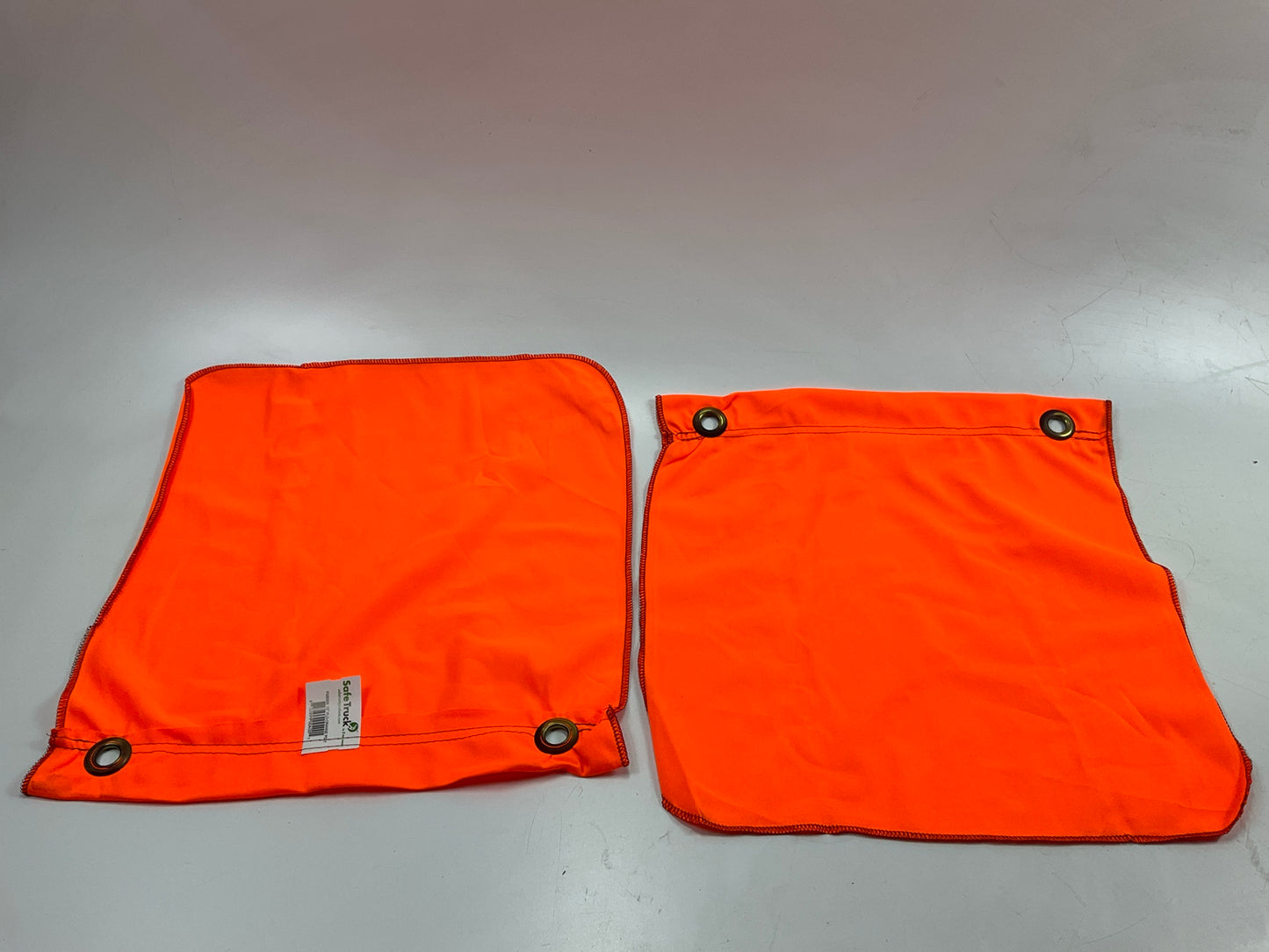 10 PCs - 16'' X 16'' ORANGE Mesh Safety Flags W/ Grommets Oversize Load Heavy Duty