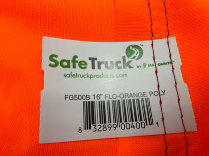 10 PACK Ms Carita FG500B 16 Mesh High Visibility Fluorescent Orange Flag 16''x16''