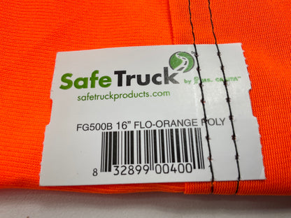 (2) Ms Carita FG500B 16 Mesh High Visibility Fluorescent Orange Flag 16''x16''